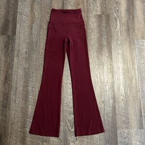 Lululemon Maroon Flare Leggings
